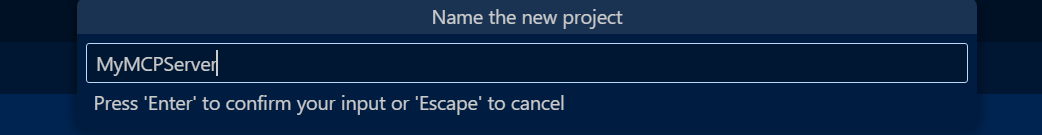 Name your MCP Server