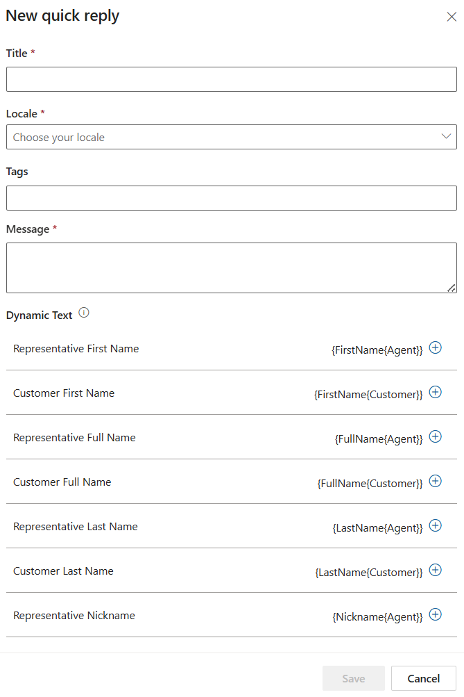 Context key format examples.