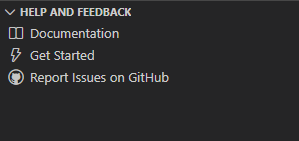 Screenshot shows the Help and feedback section.