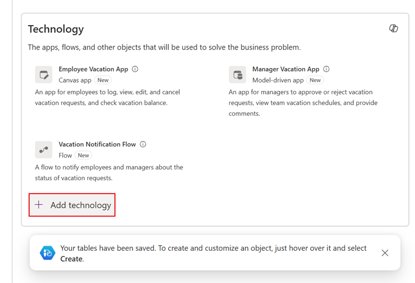 Screenshot showing how to add an existing app to the plan.