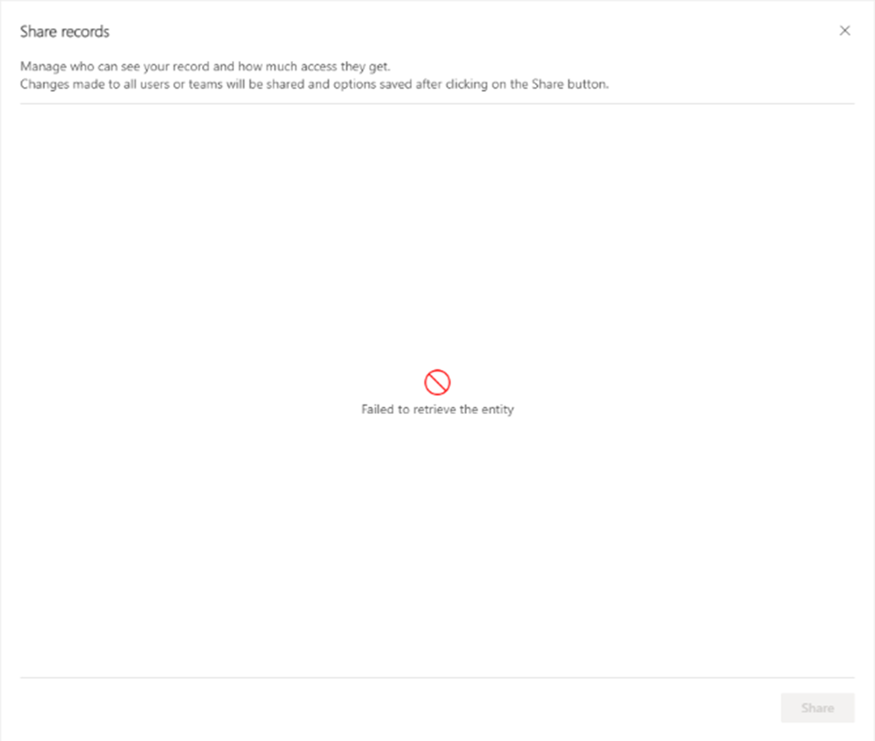 Sharing failed Sharing failed