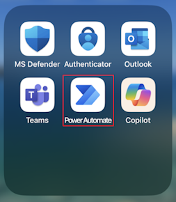 Screenshot of the mobile app.