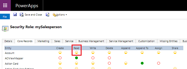 Security role account privilege Security role account privilege.