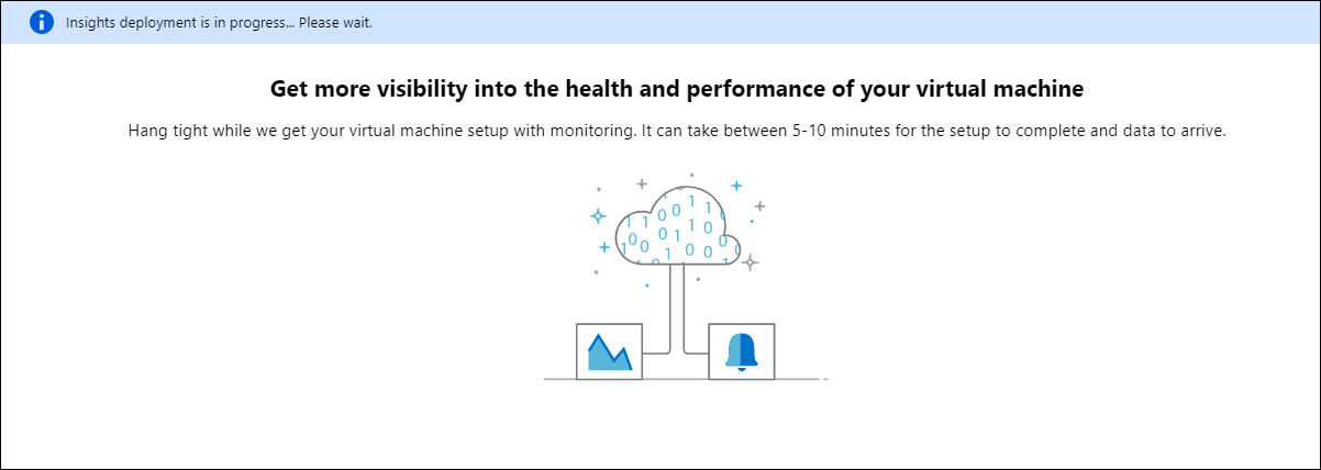 Enable Azure Monitor for VMs monitoring deployment processing