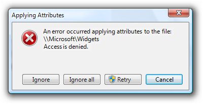 screen shot of access is denied message