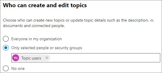 Create and edit topics.