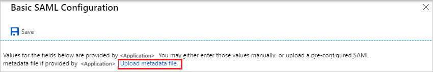 File Screenshot shows how to upload metadata file.