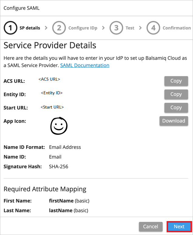 Service Provider Details Screenshot shows the Service Provider Details.