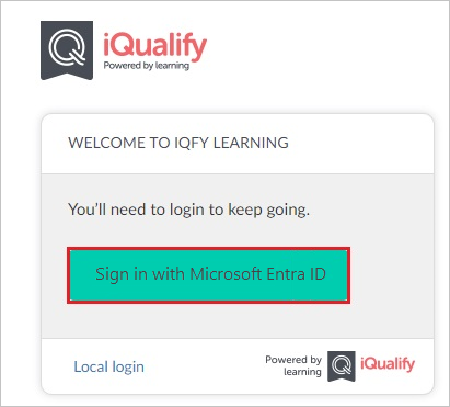 Configure Screenshot shows the login page of application.