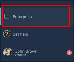 Screenshot of Plandisc navigate Enterprise.