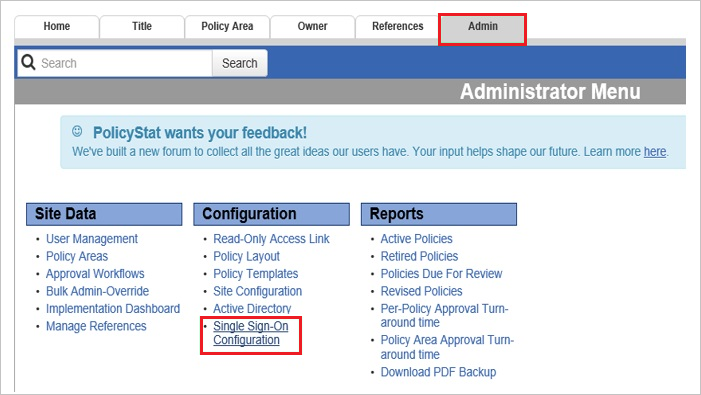 Administrator Menu Administrator Menu