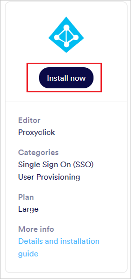 Diagram that shows Proxyclick Install.