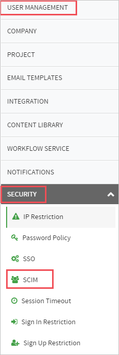 Screenshot of RFPIO Add SCIM