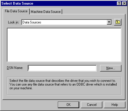 CH06A Select Data Source dialog box