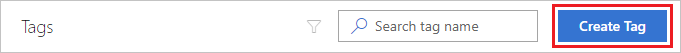 Screenshot of create tag button in the web portal.
