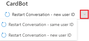 Restart conversation - new or same user ID