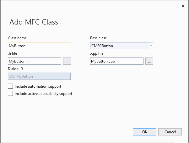 Add MFC Class Wizard Add MFC Class Wizard.