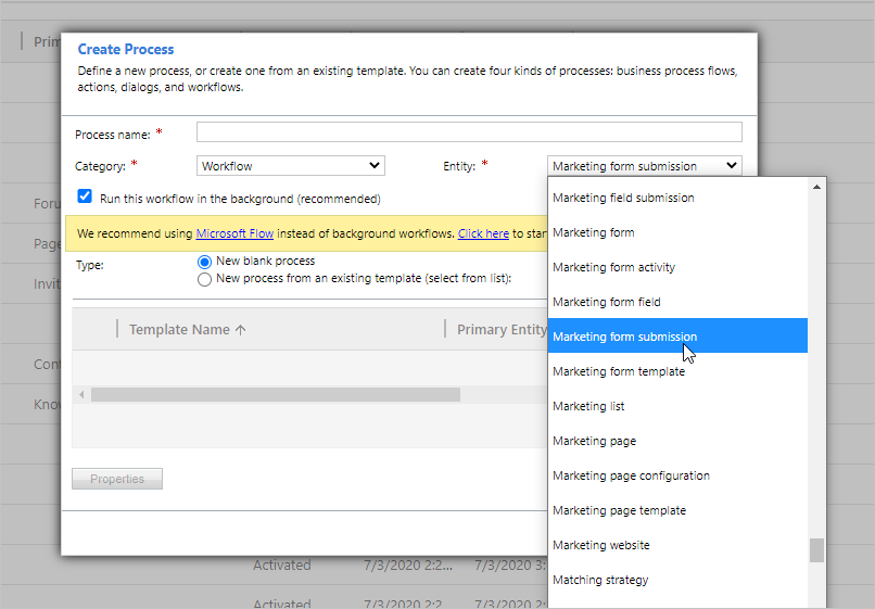 Opprette en arbeidsflyt Opprett en arbeidsflyt.
