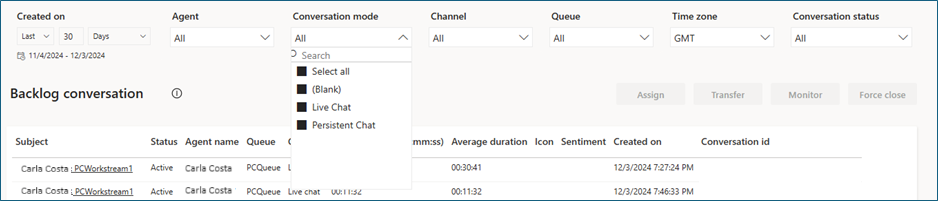 Screenhsot for samtalemodussliceren.