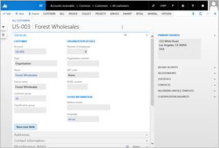 Details view of CustTable.