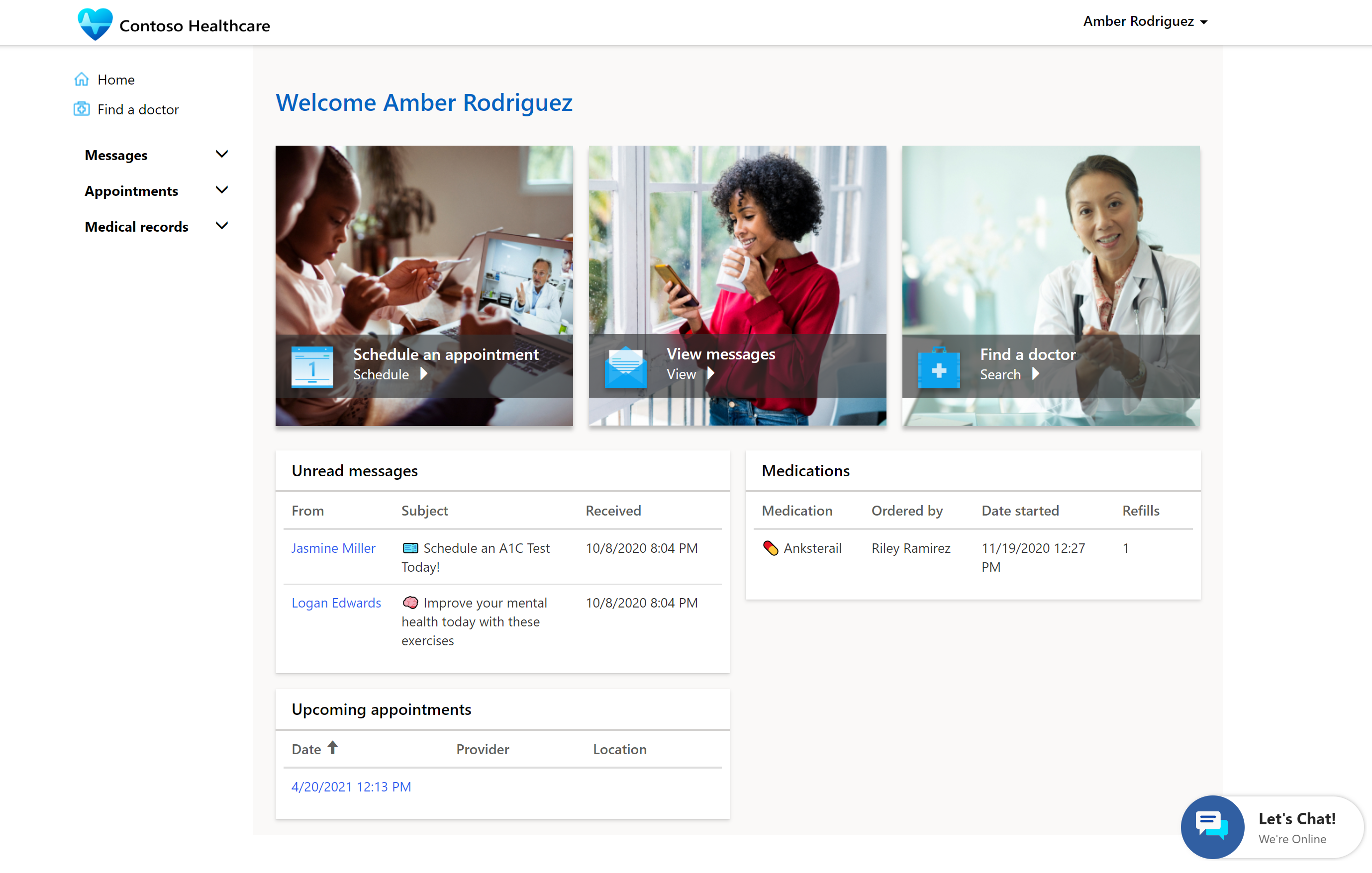 Schedule a new appointment Schedule a new appointment.