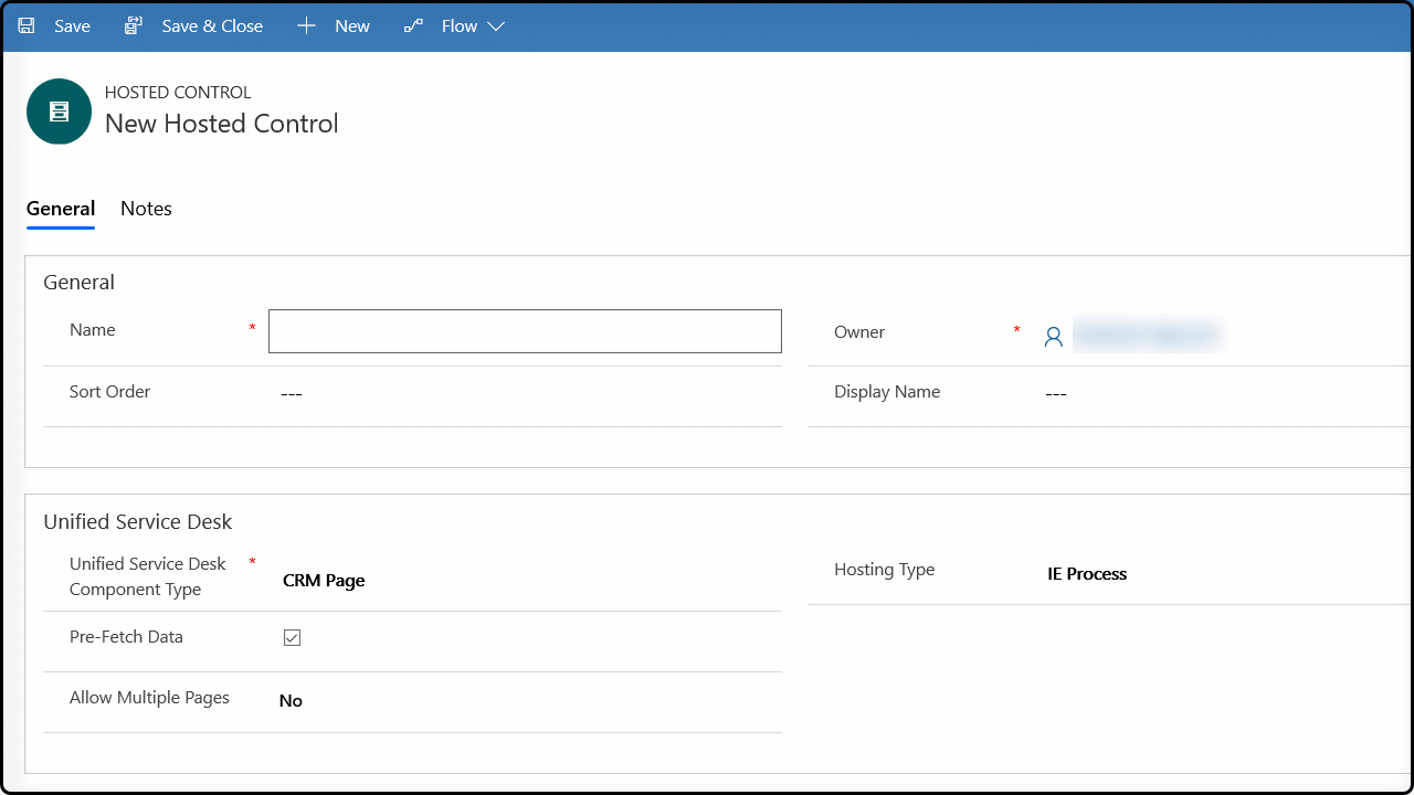 Create a hosted control with hosting type as Chrome Process Select hosting type as Chrome Process.
