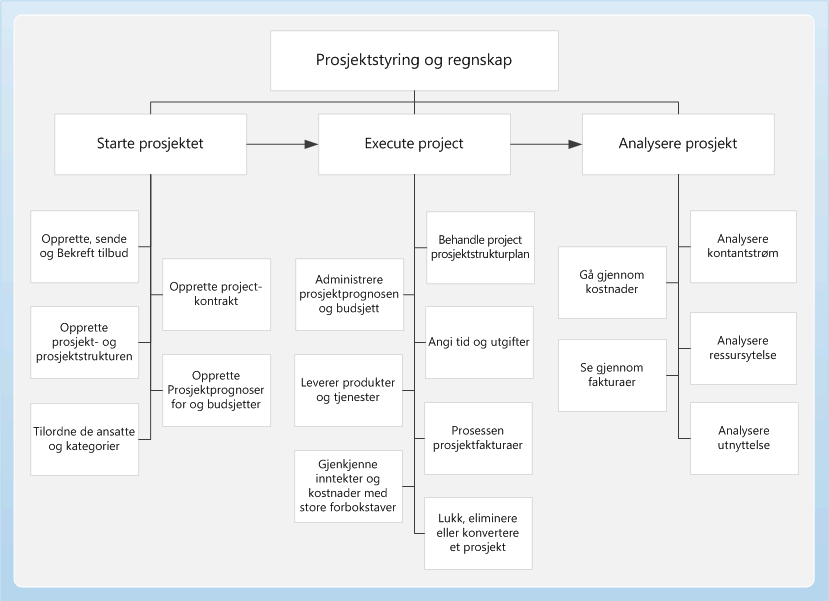 Project business Prosessflytskjema