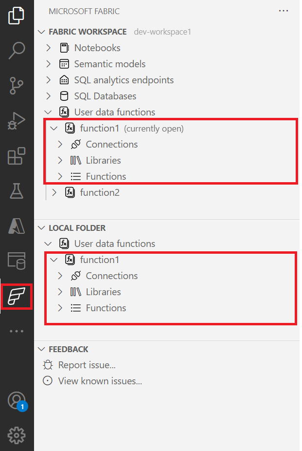 Skjermbilde som viser stoffutforskervisning og lokal mappevisning.