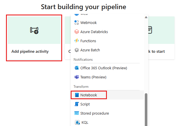 Skjermbilde som viser dialogboksen legg til notatblokkaktivitet.