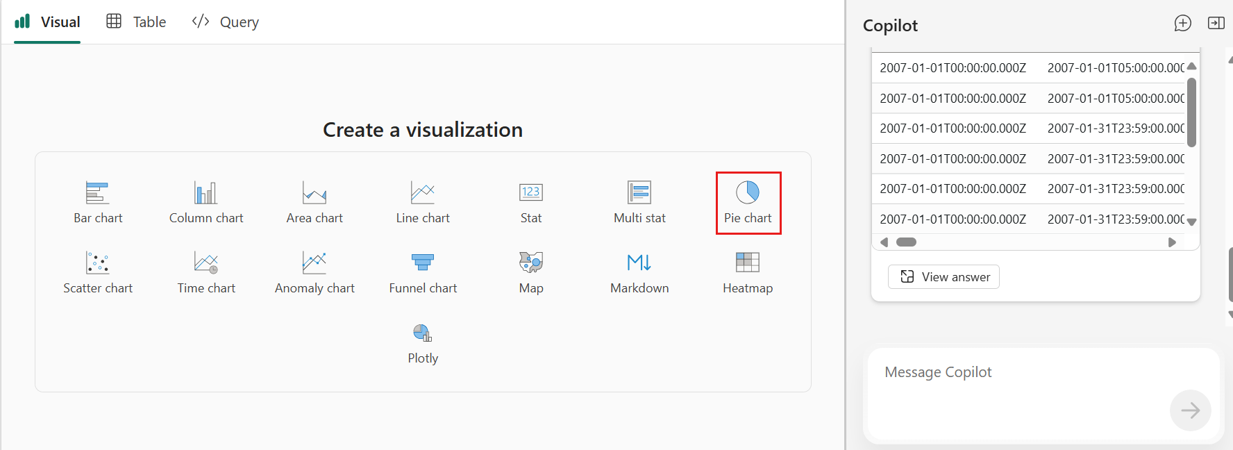 Skjermbilde av Lag et visuelt bilde.
