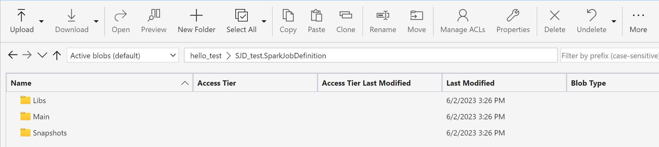 Skjermbilde som viser hvordan du kopierer fra den opprinnelige spark-jobbdefinisjonen til den nye spark-jobbdefinisjonen.