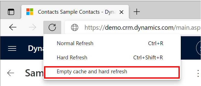 Empty cache and hard refresh.
