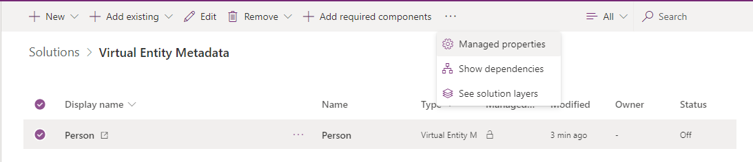 Gå til forvaltede egenskaper.