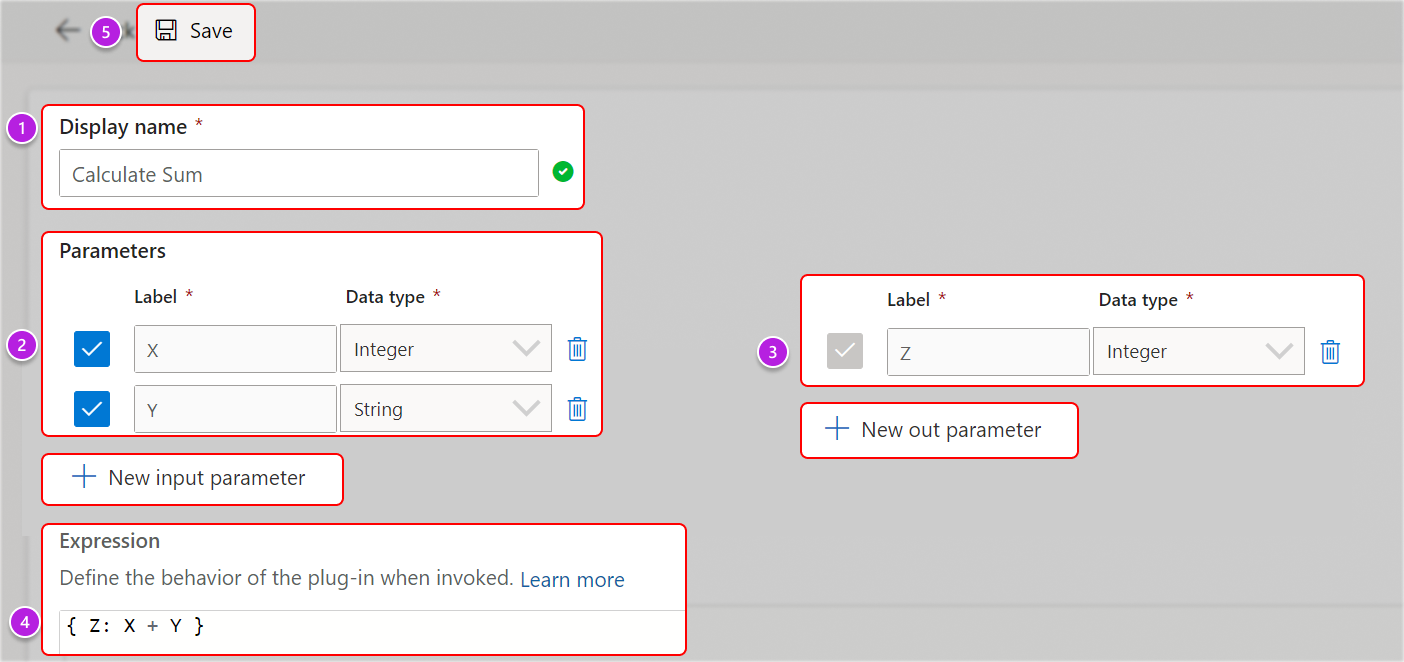 Eksempel på plugin-modul i Dataverse Accelerator-appen