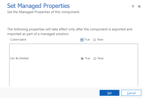 Angi forvaltede egenskaper.