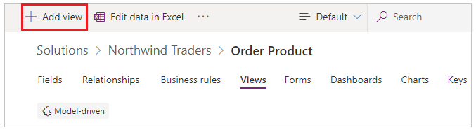 Legge til en visning Legge til en visning.