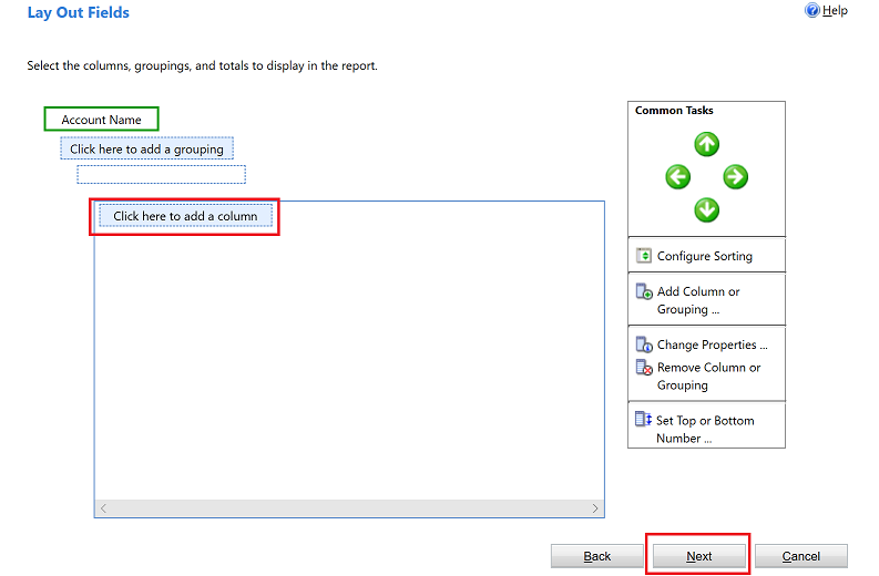 legg til gruppering-skjerm.
