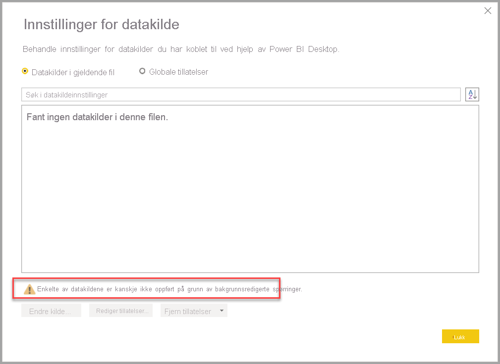 Dynamisk datakildeindikator