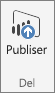 Screenshot of the Publish on the ribbon, showing how to Publish from Power BI Desktop.
