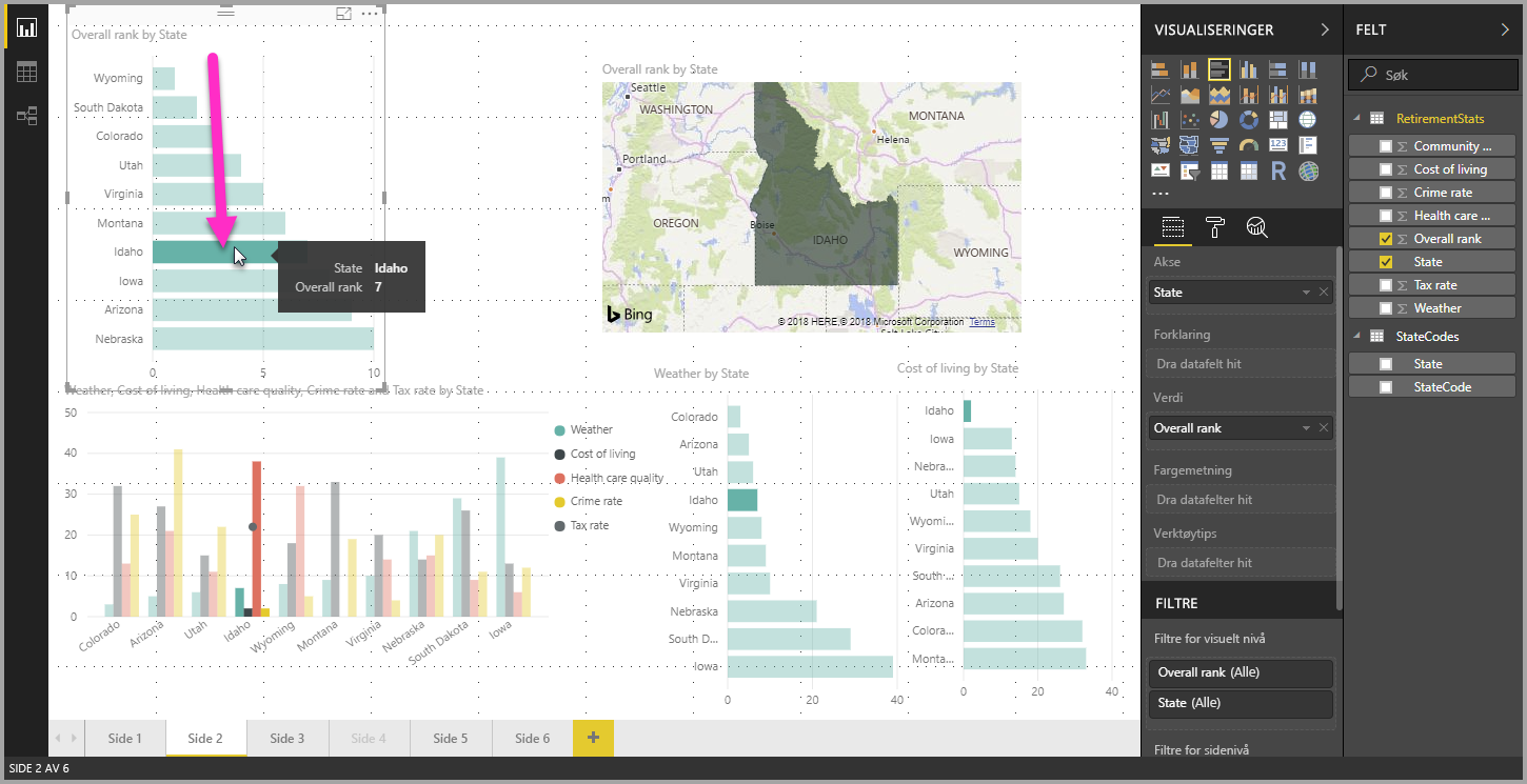 Screenshot shows a single data point selected.