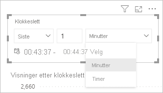 Screenshot showing time window options for a filter card.