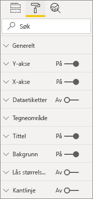 Screenshot of objects in the Property pane.