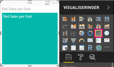 Skjermbilde av diagram endret til et trekart.