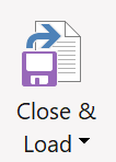 Skjermbilde av alternativet Lukk og last inn.