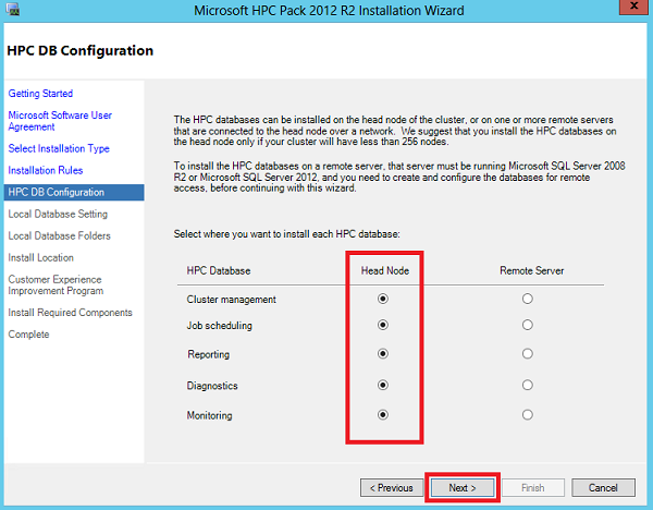 DB Configuration