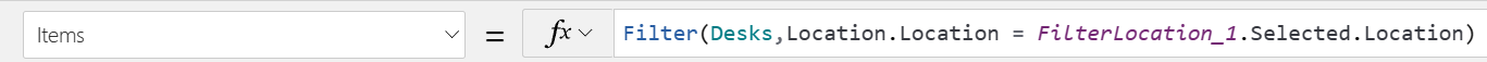 Screenshot of a formula that's setting up a data source in the previous example.