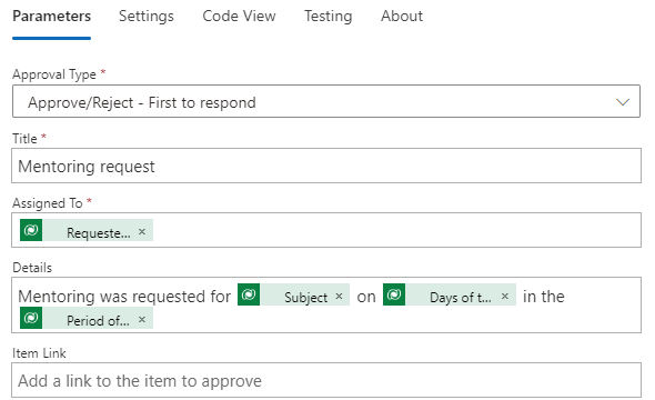 Screenshot showing the Details value.