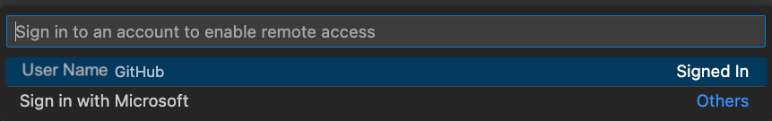 Skjermbilde av ledeteksten for å logge på.
