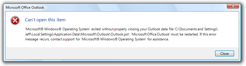 screen shot of wide message box with long text