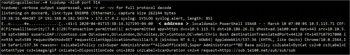 Schermopname van het analyseren van netwerkverkeer via tcpdump.